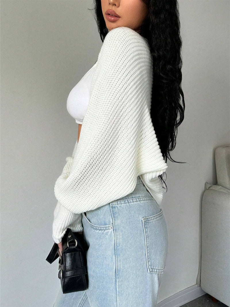 Relaxed Knit Shrug Cardigan