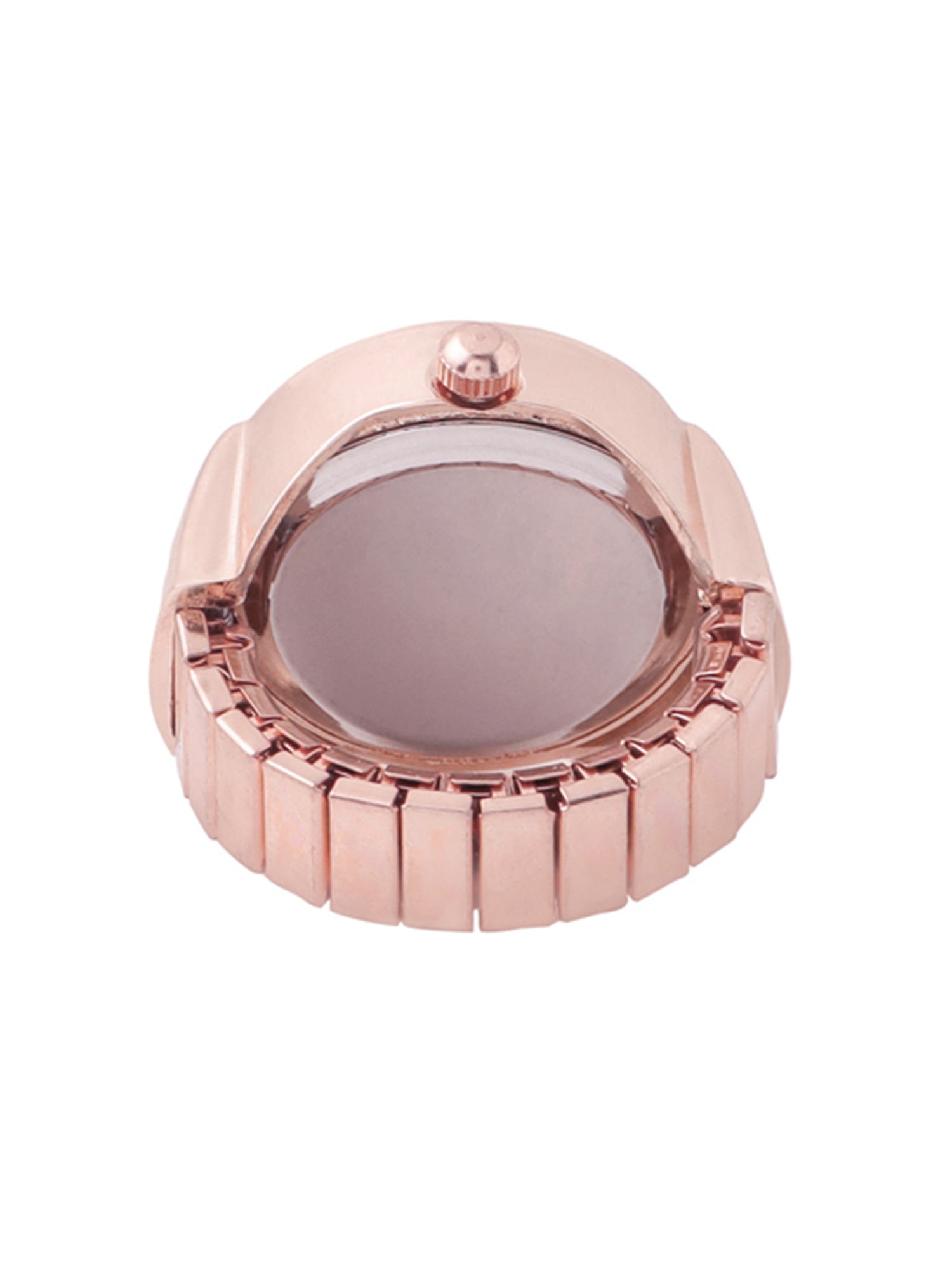 Stretchable Rose Gold Watch Inspired Ring