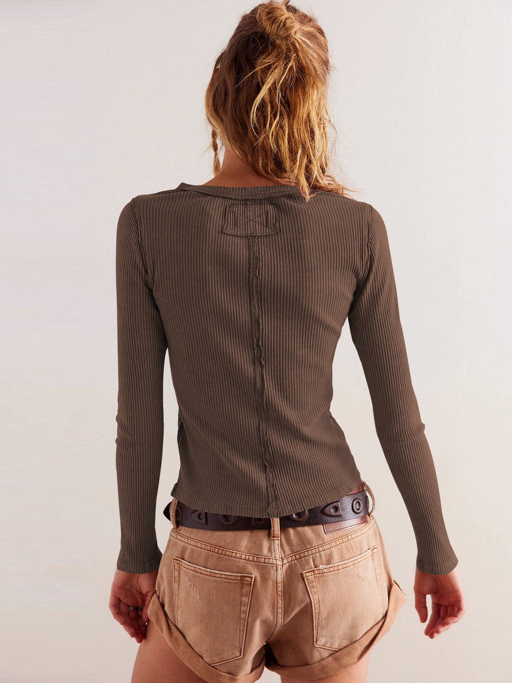 Buttoned Textured Knit Cardigan
