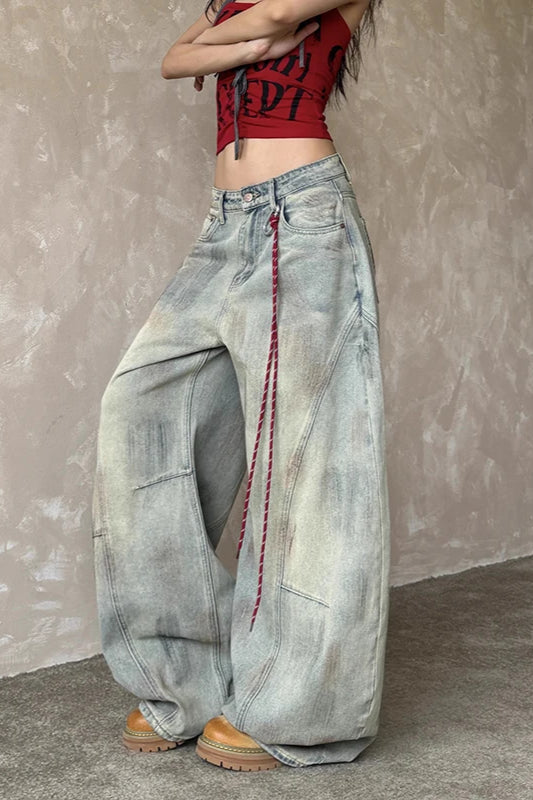 Vintage Light Blue Wide Leg Jean