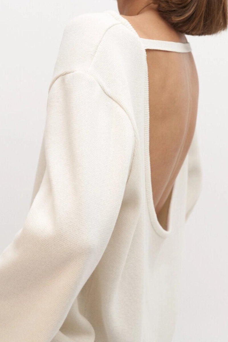 Loose Backless Casual Sweater
