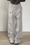 Retro Low-Rise Pocket Denim Pant