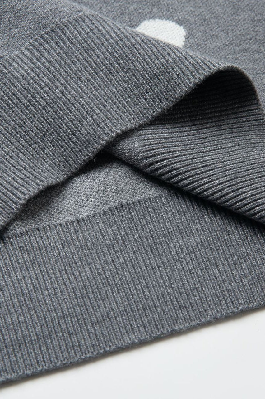 Round Neck Heart Sweater