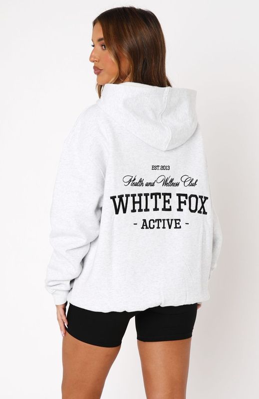 Taking Sides Oversized Grey Marle Hoodie