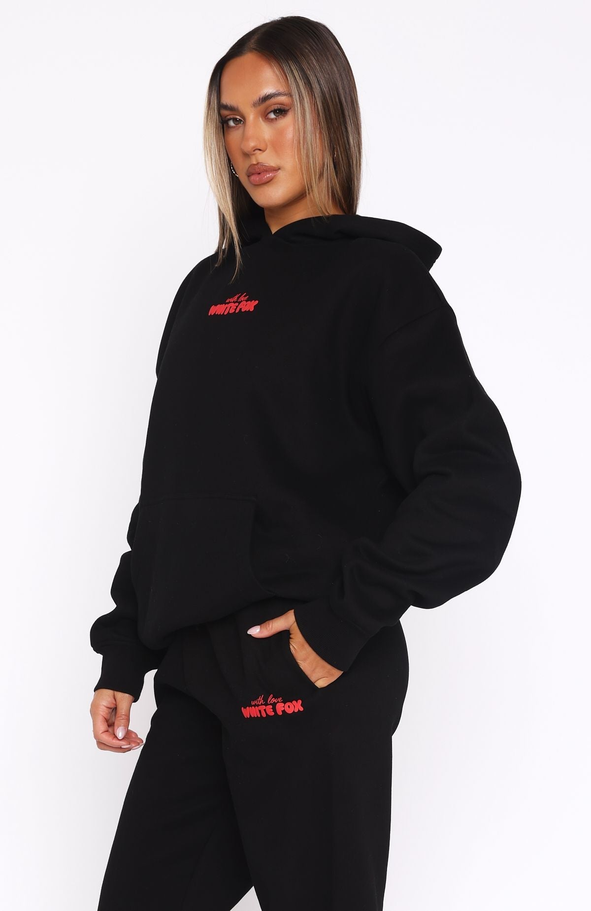 With Love Moment Black Hoodie