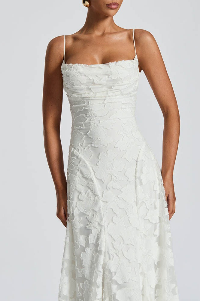 Chiffon Open Back Elegant Maxi Dress