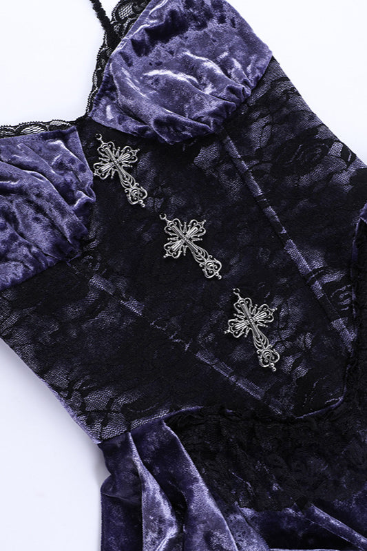 Dark Elegant Purple Gothic Dress
