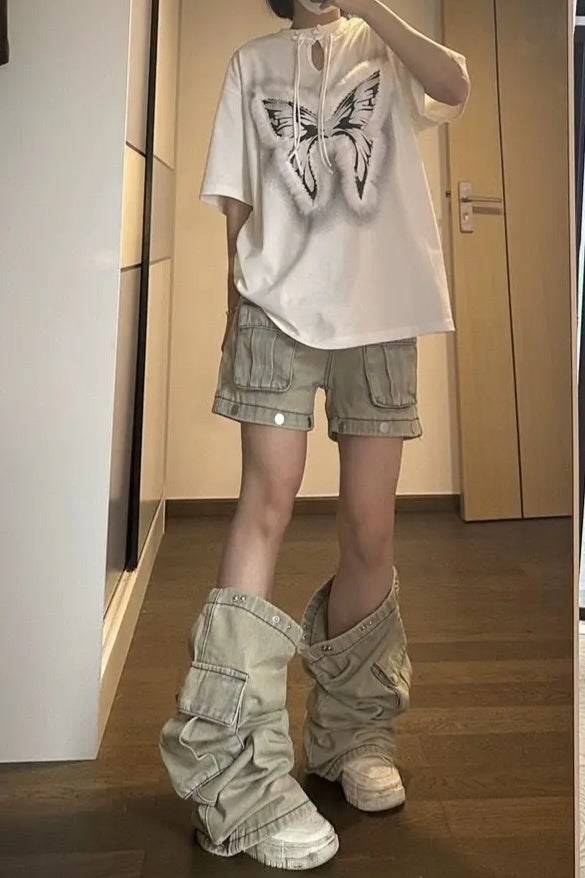 Detachable Straight Leg Jean