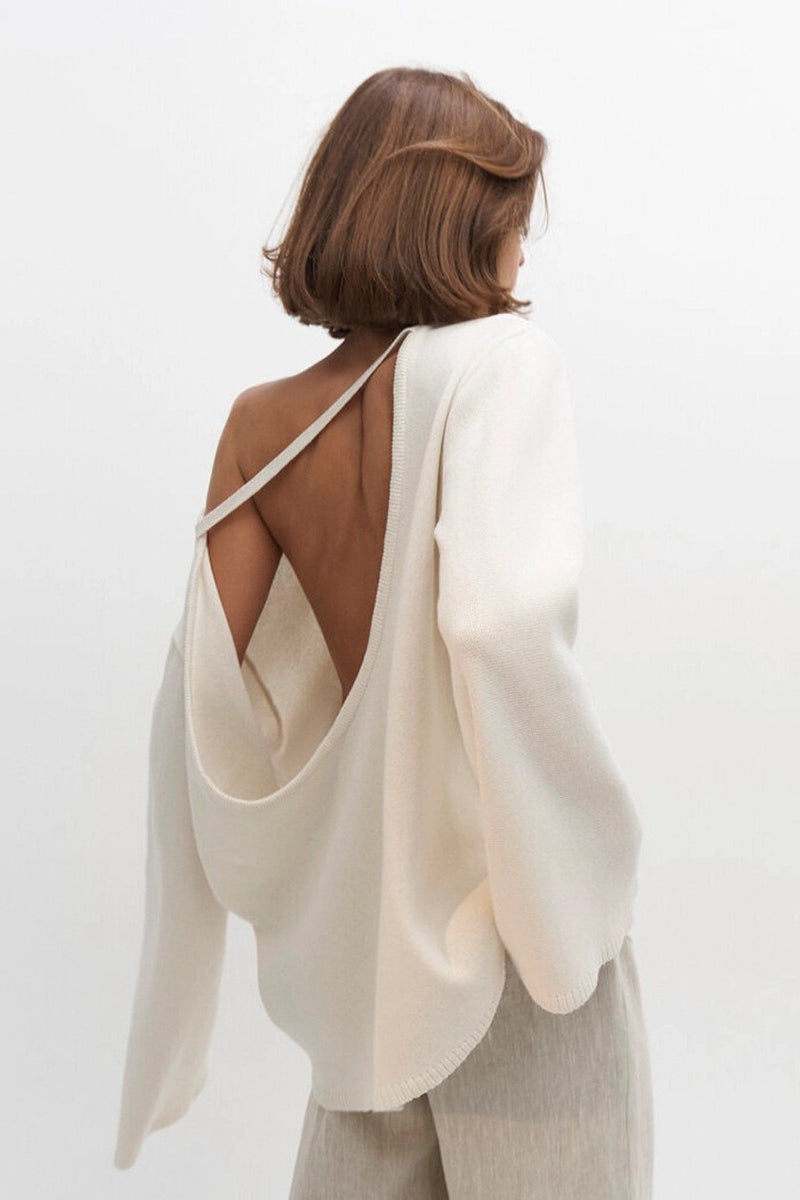 Loose Backless Casual Sweater