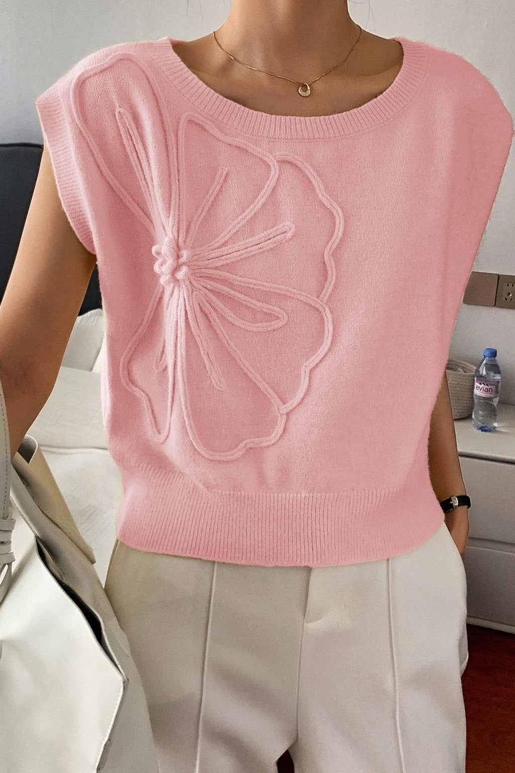 Casual Short Sleeve Minimal Sweater
