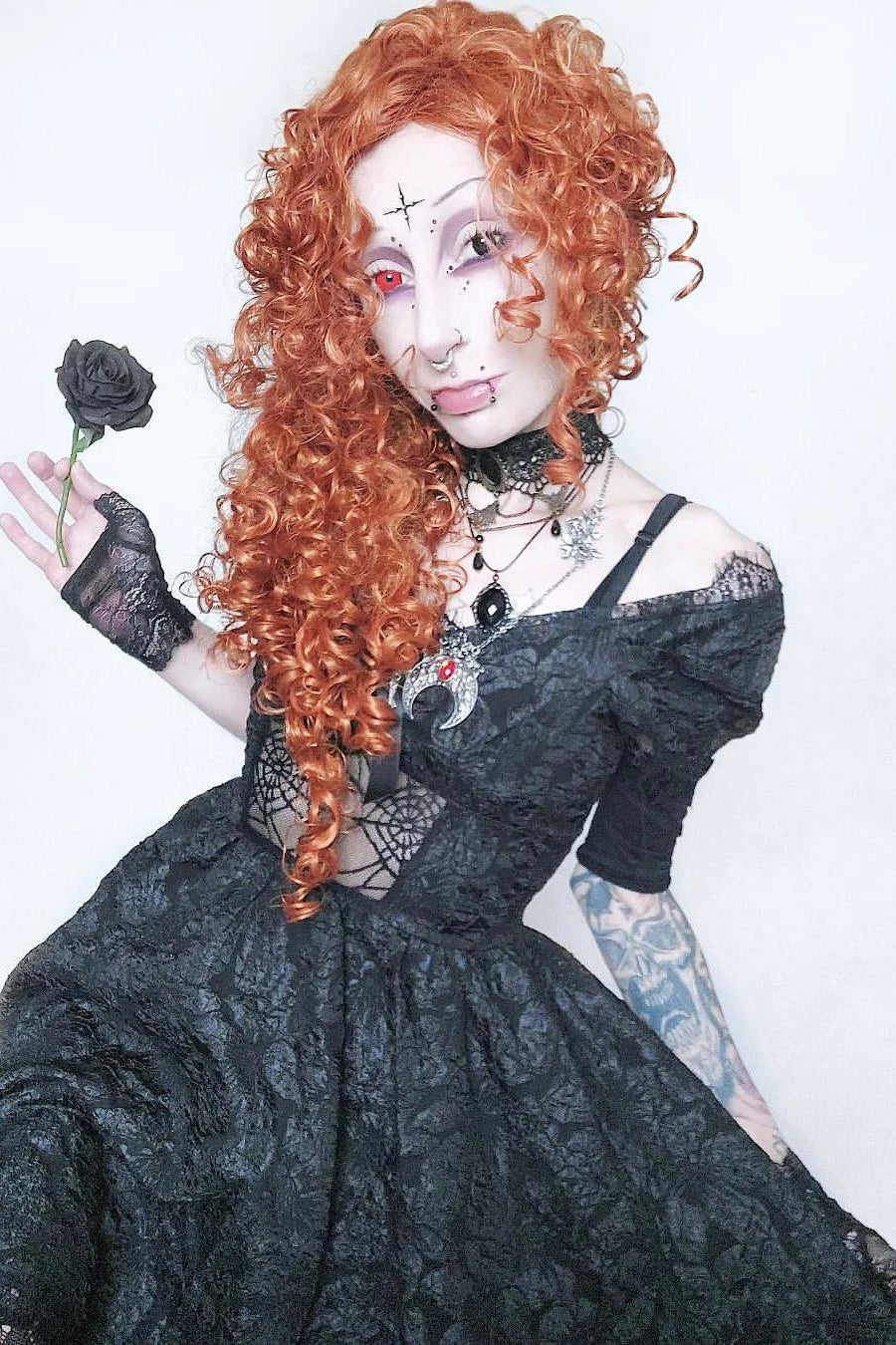 Puffy Sleeve Mini Gothic Dress