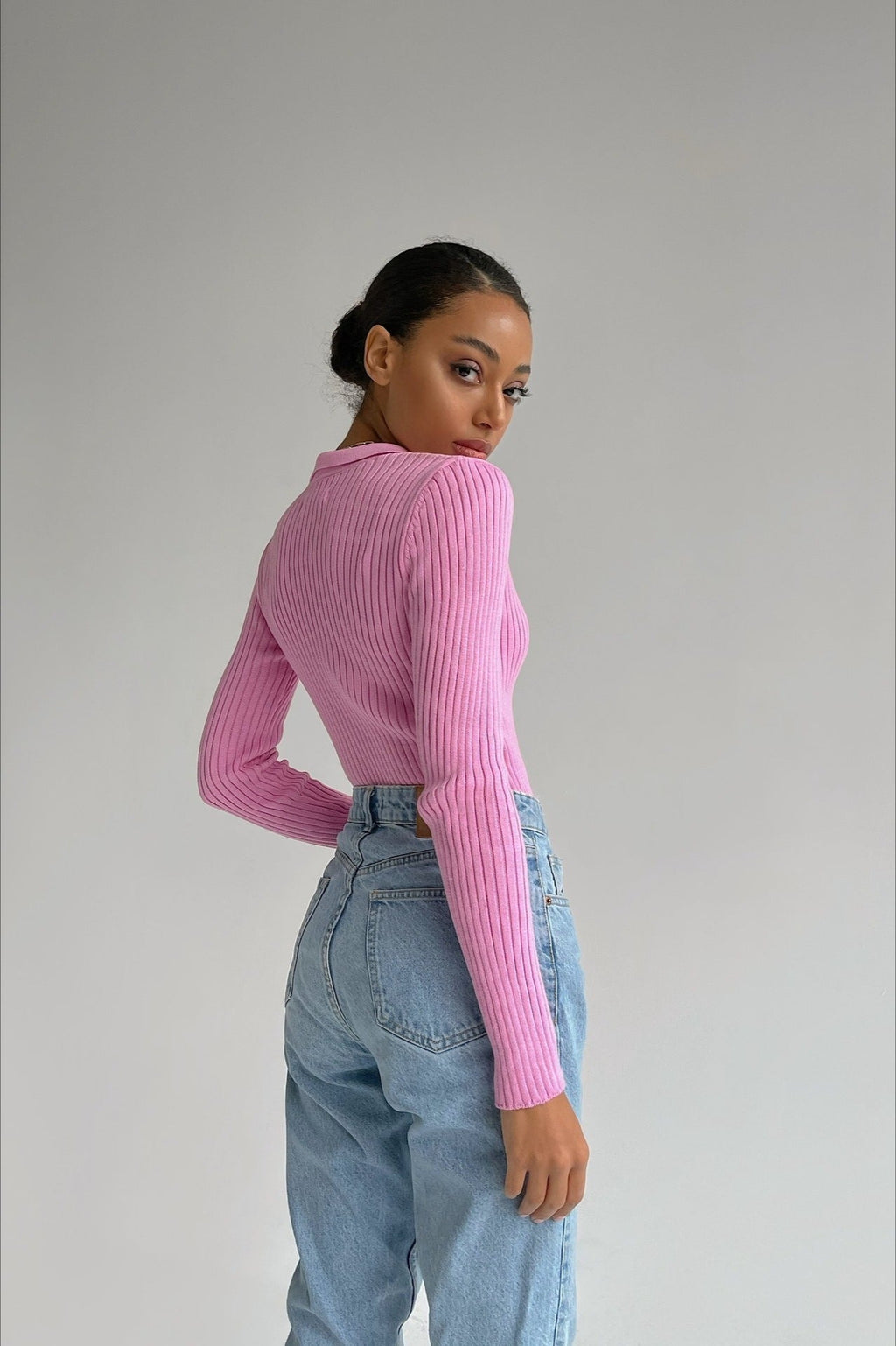Slim Fit Polo Neck Sweater