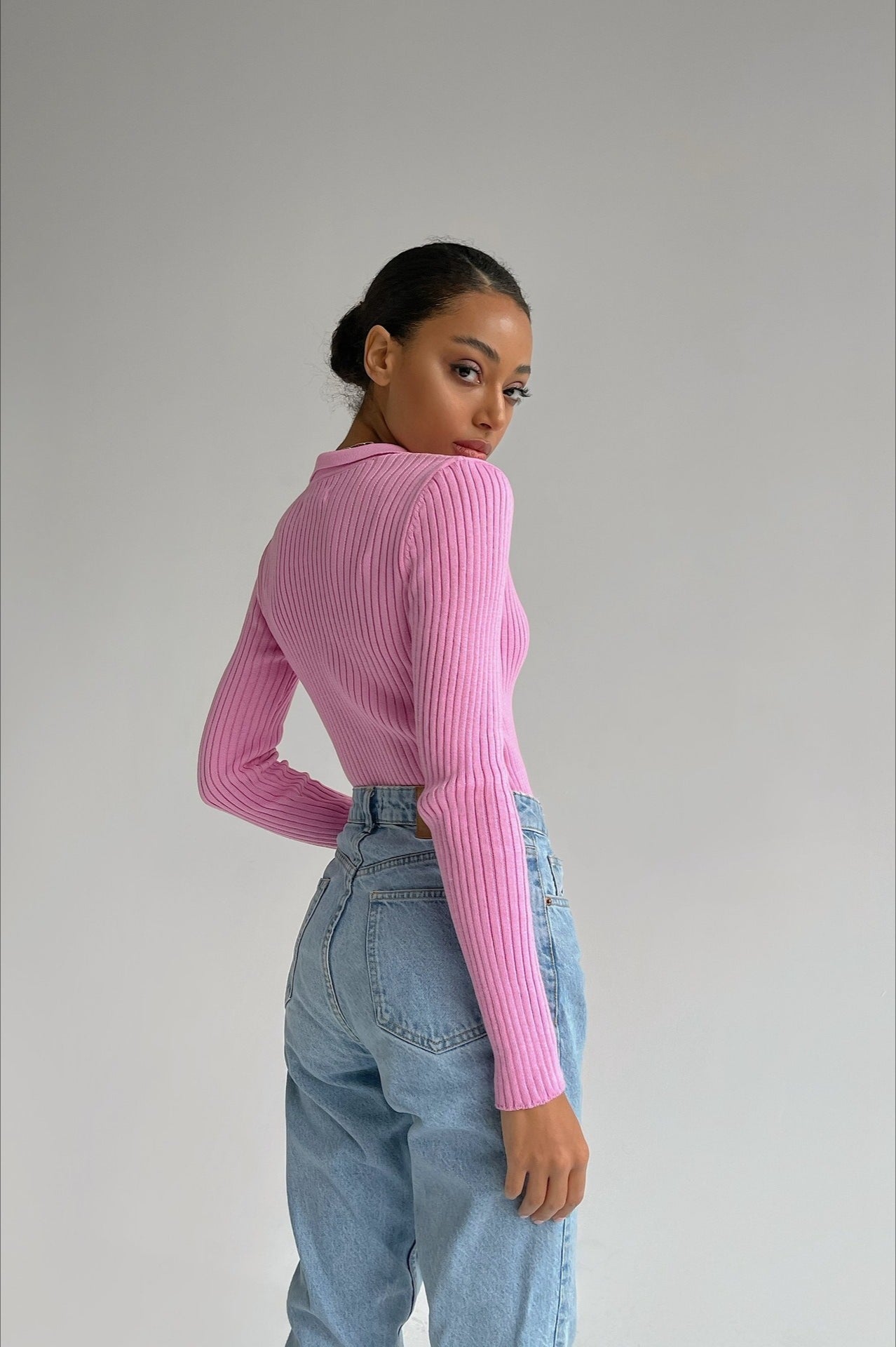 Slim Fit Polo Neck Sweater