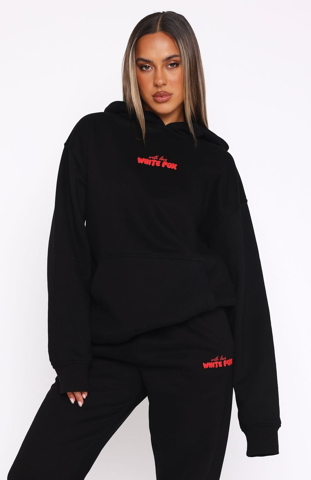 With Love Moment Black Hoodie