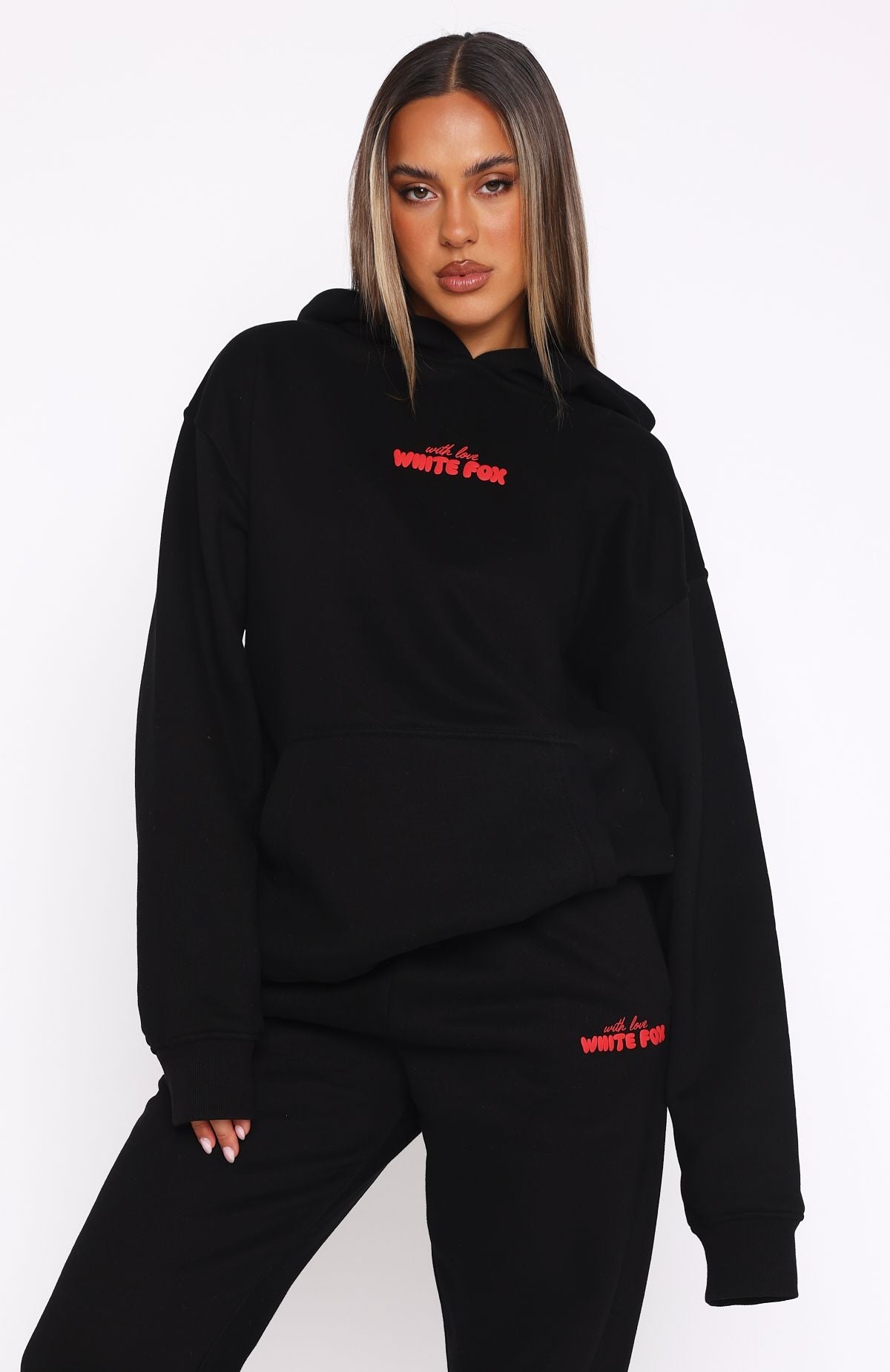 With Love Moment Black Hoodie