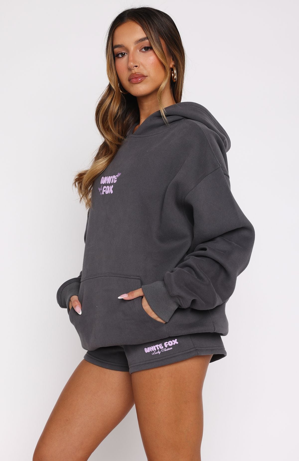 Lucky Thirteen Stephanie Oversized Volcanic Hoodie