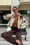 Simple Zippered Fleece Mini Coat