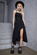 Rivet Strap Gothic Dress