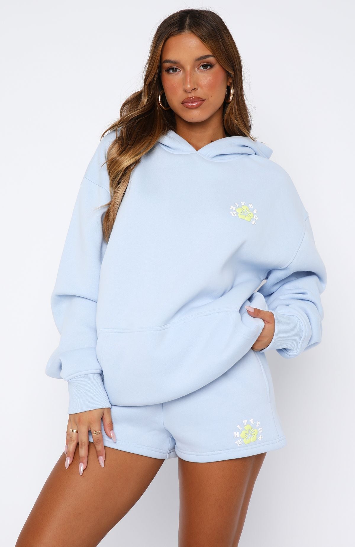 Keep Blooming Blue Hoodie