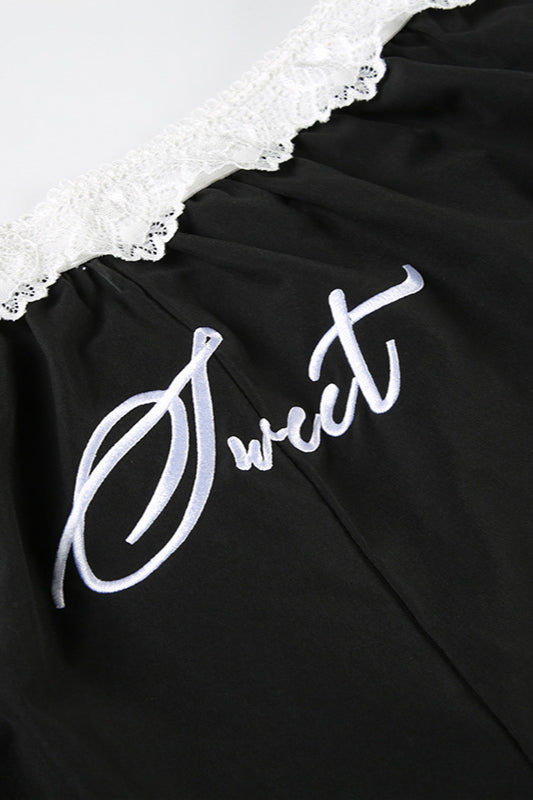 Street Lace-Detail Pant