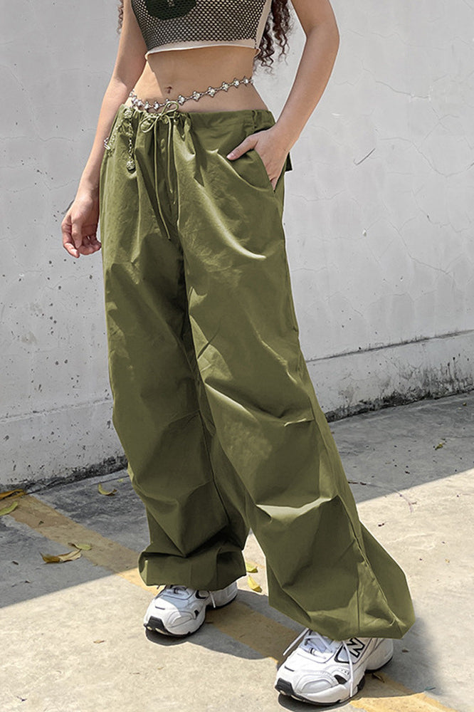 Trendy Low-Rise Drawstring Pant