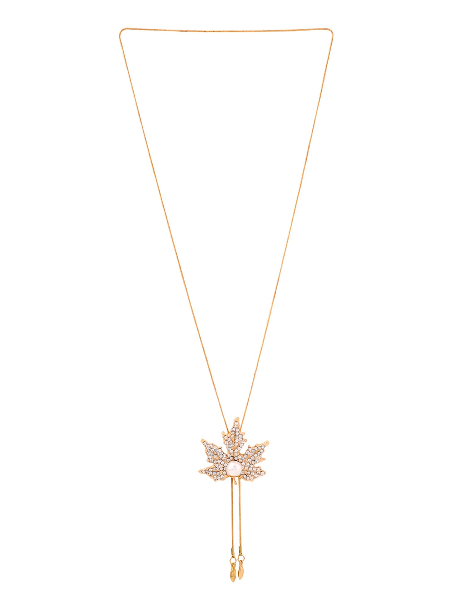 Maple Leaf Rose Gold Necklace