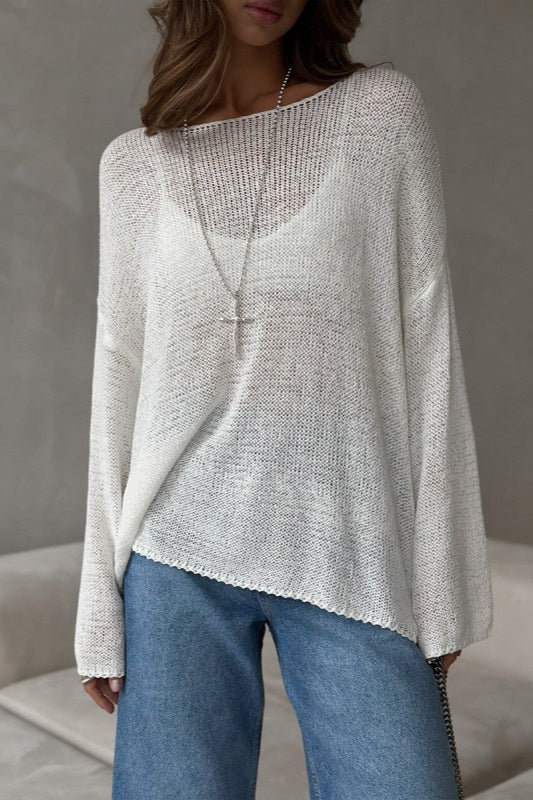 Breezy Hollow Knit Pullover Sweater
