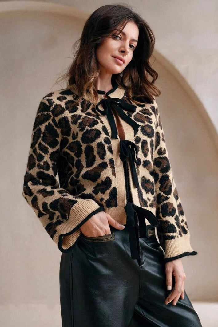 Relaxed Leopard Print Sweater