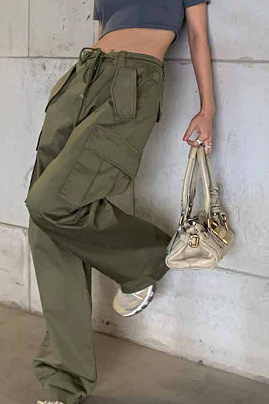 High Waist Slim Straight Pant