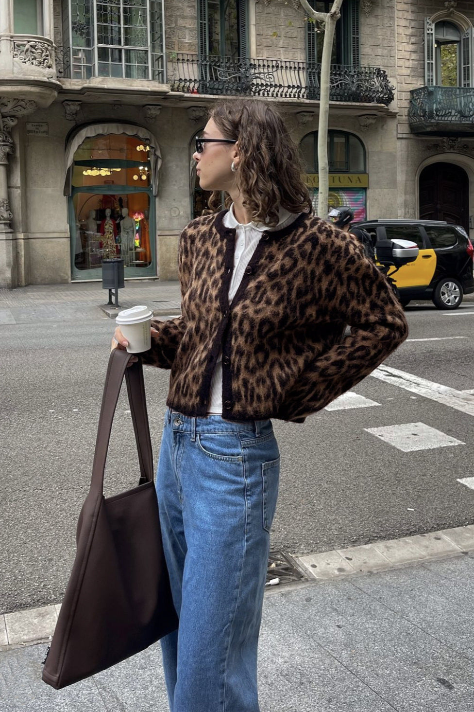 Retro Smooth Leopard Cardigan