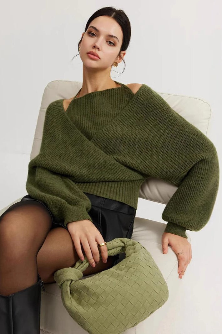 Modern Layered Knit Sweater