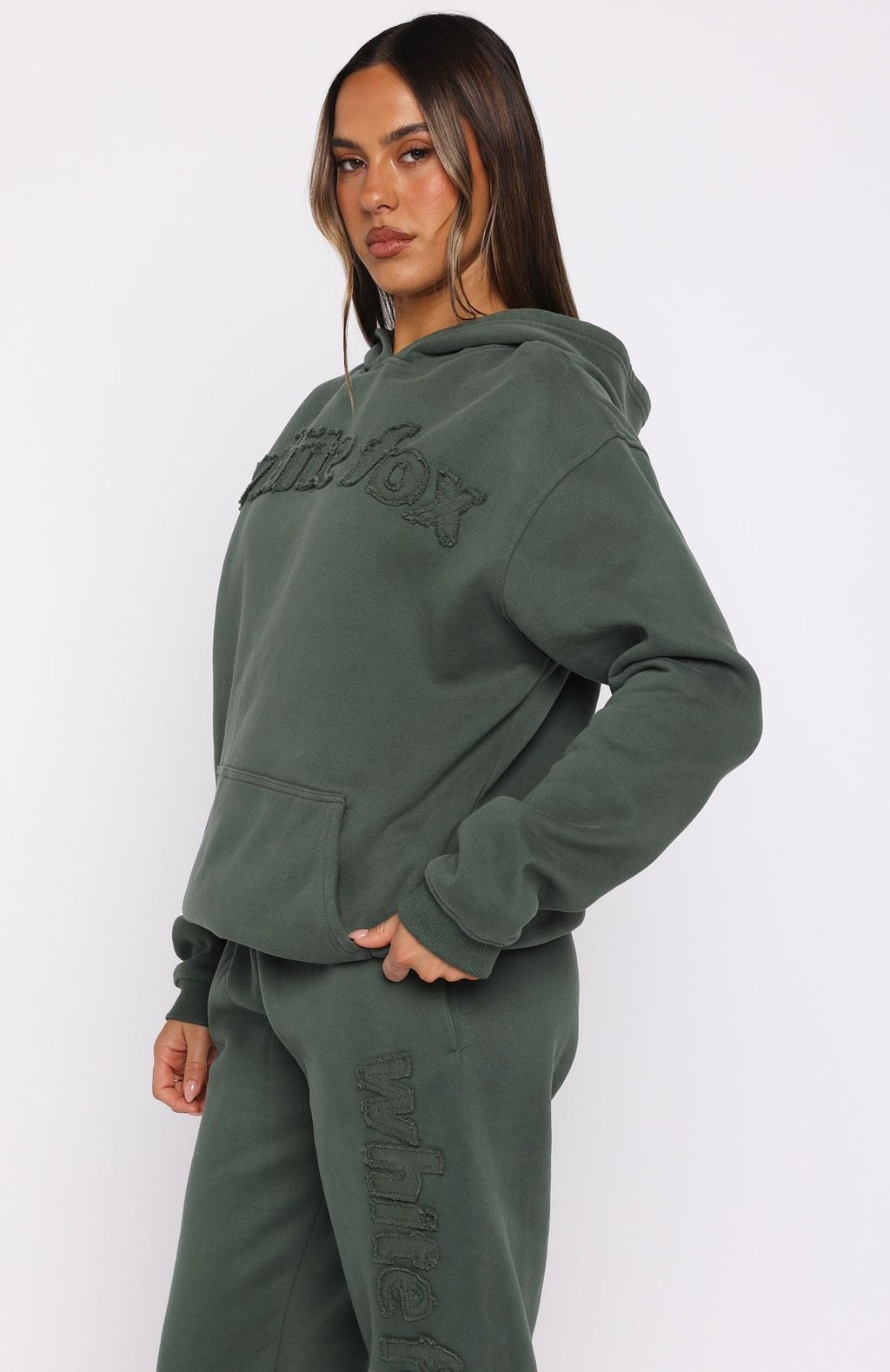 From Archives Lexi Oversized Khaki Hoodie
