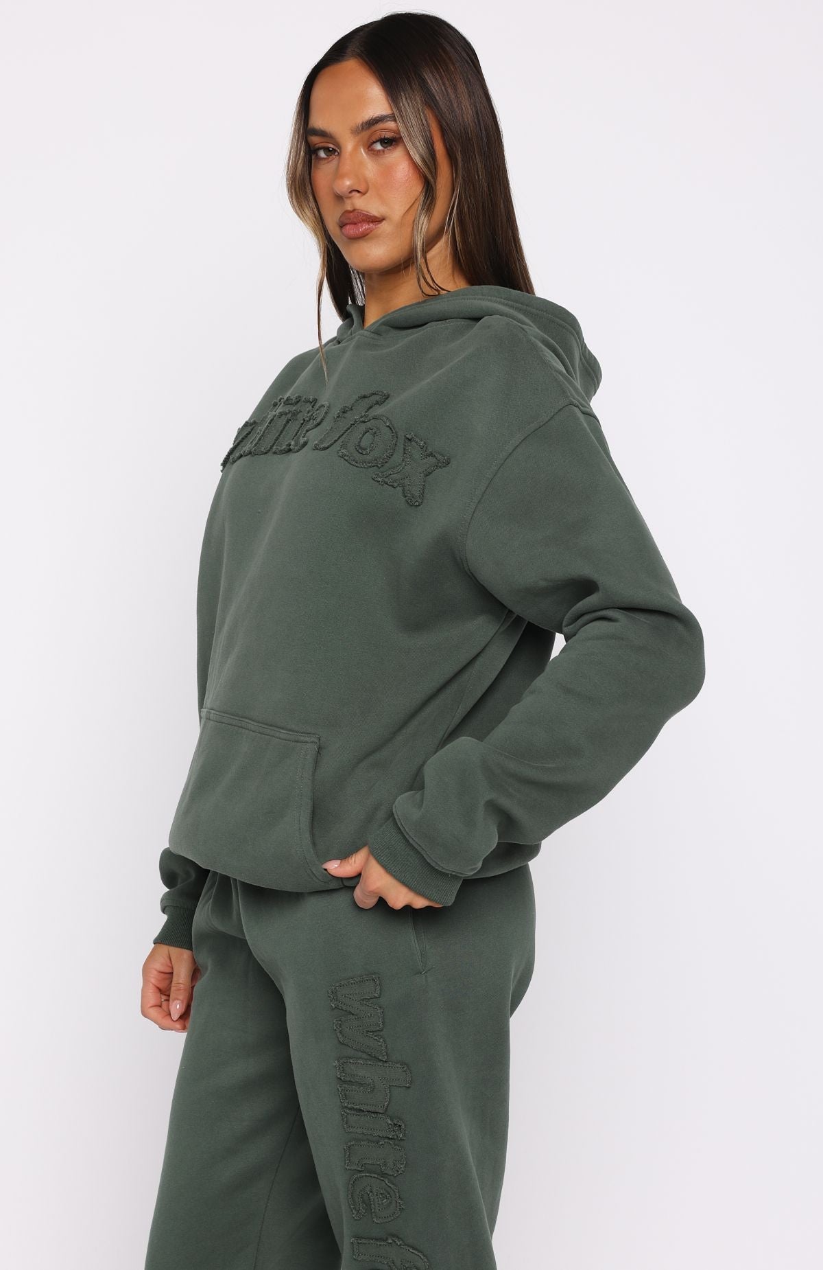 From Archives Lexi Oversized Khaki Hoodie