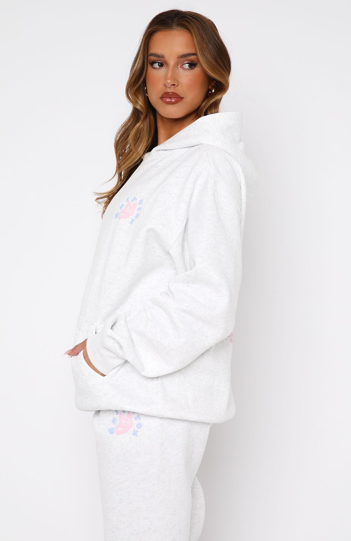 Give Best Oversized Grey Marle Hoodie
