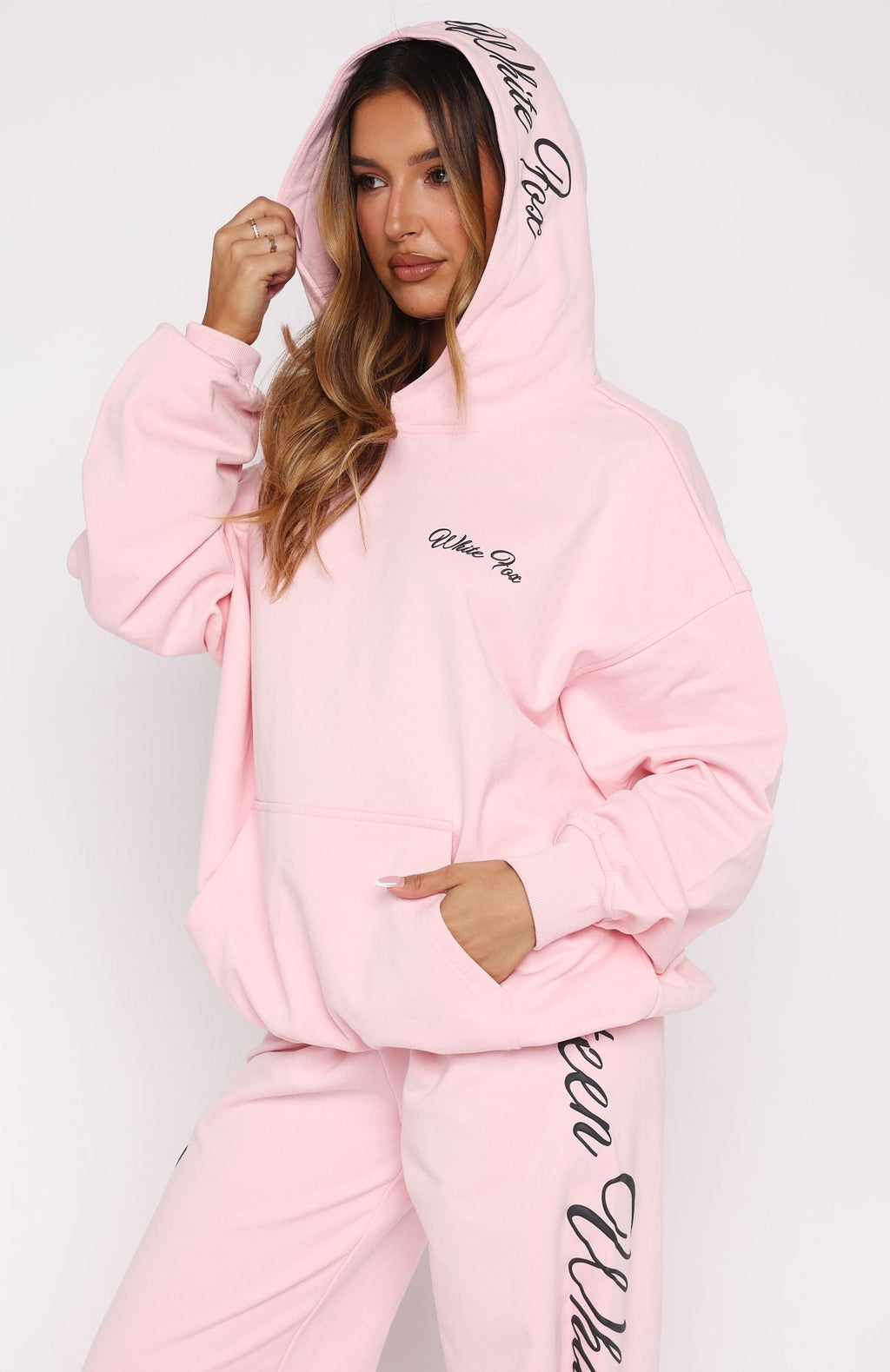 Lucky Thirteen Shaya Oversized Soft Pink Hoodie