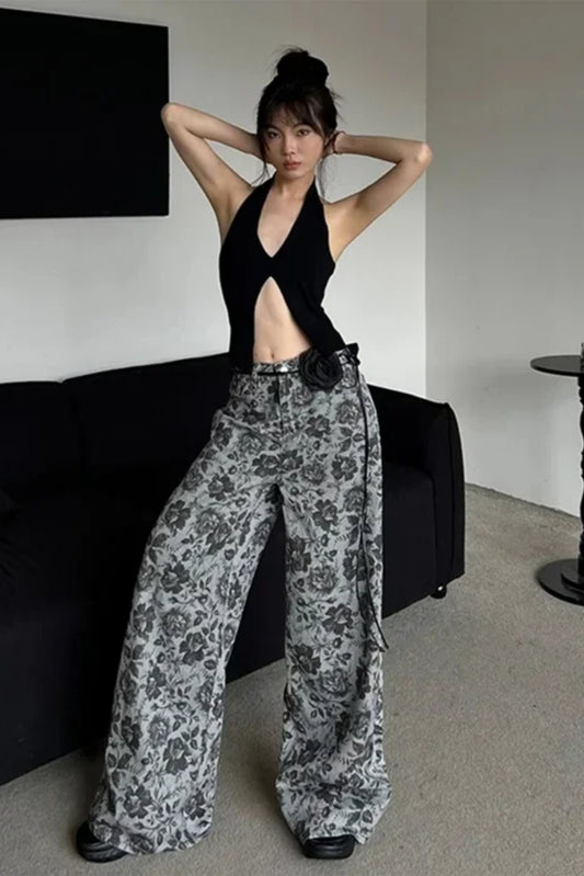 Vintage Floral Straight Leg Jean