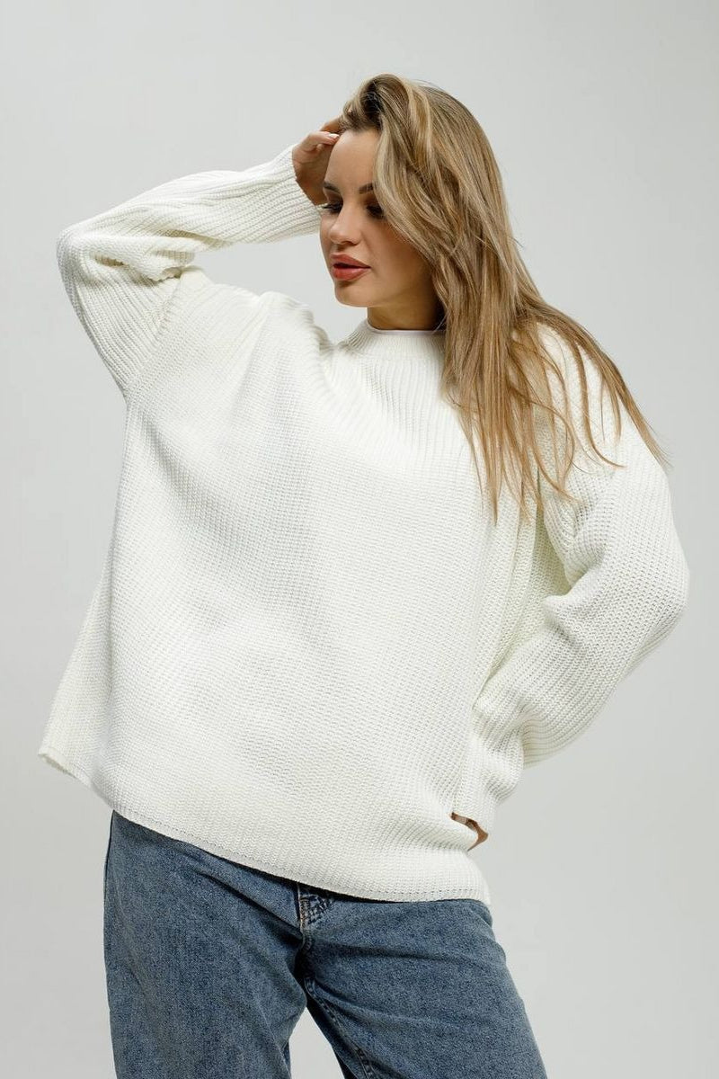 Relaxed Pullover Knit Sweater