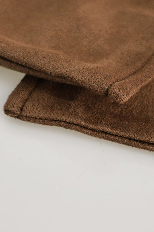 Retro Brown Belted Long Coat