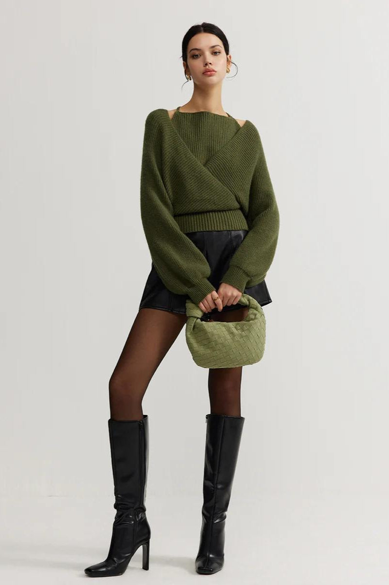 Modern Layered Knit Sweater