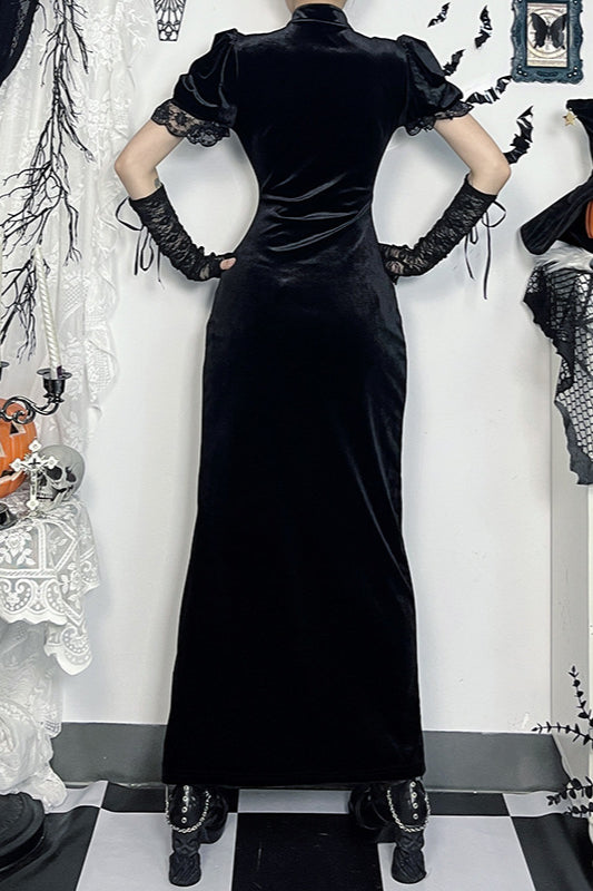 Slim Oriental Gothic Dress