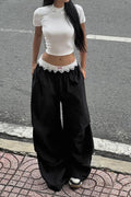 Street Lace-Detail Pant