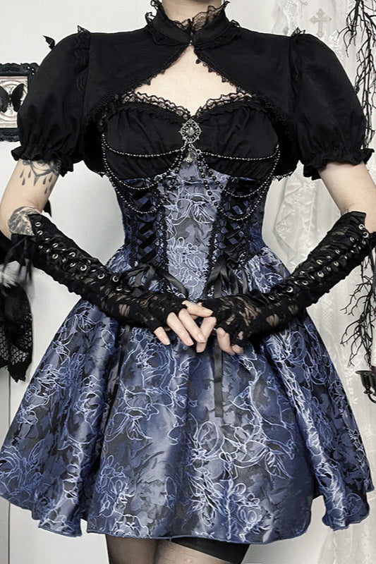 Halloween Two-Tone Gothic Dress
