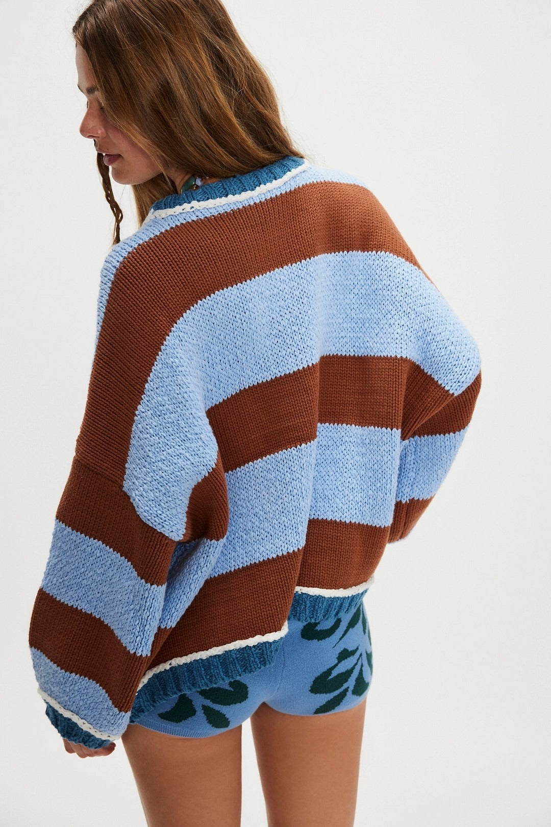 Loose Striped Pullover Sweater