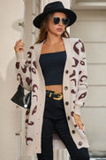 Relaxed Leopard Print Cardigan
