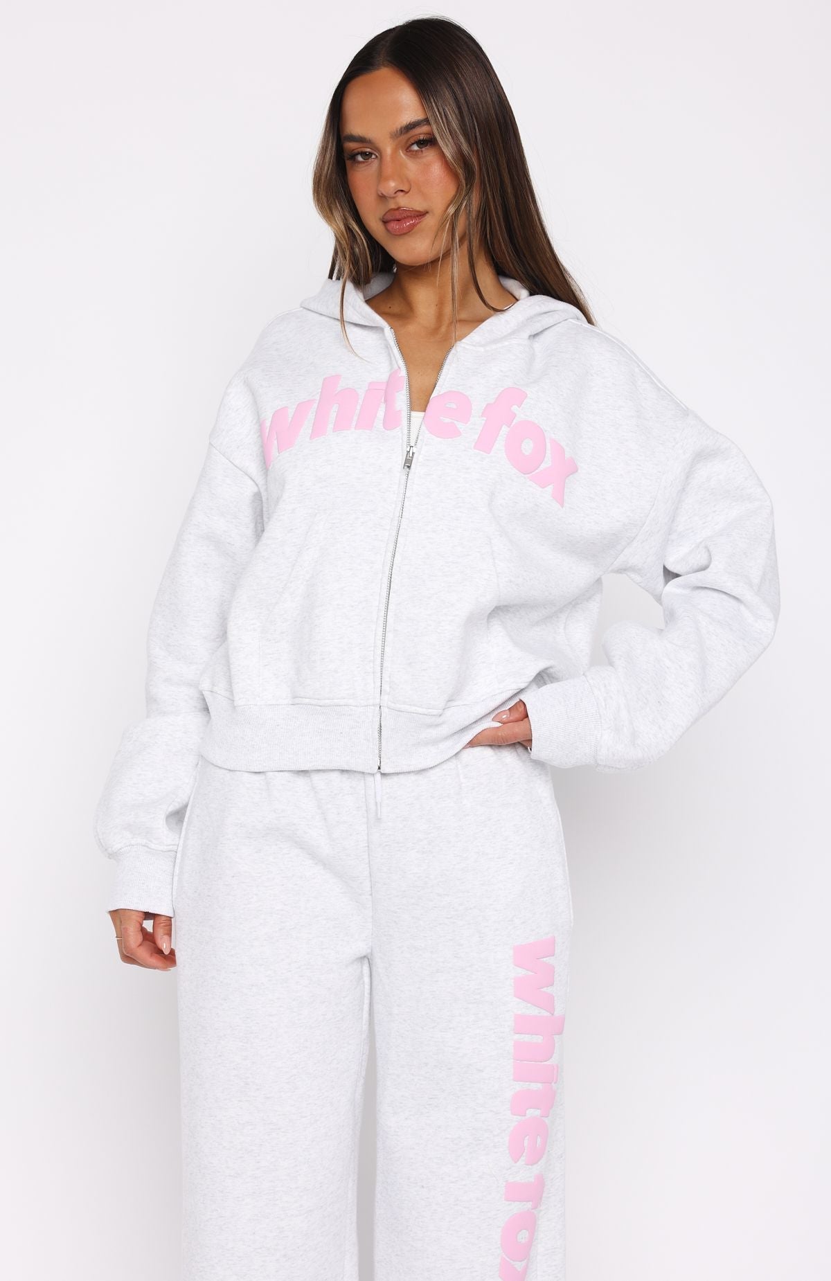 From Archives Kenzie Boxy Grey Marle Hoodie