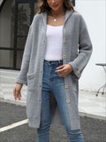 V-Neck Relaxed Knit Cardigan