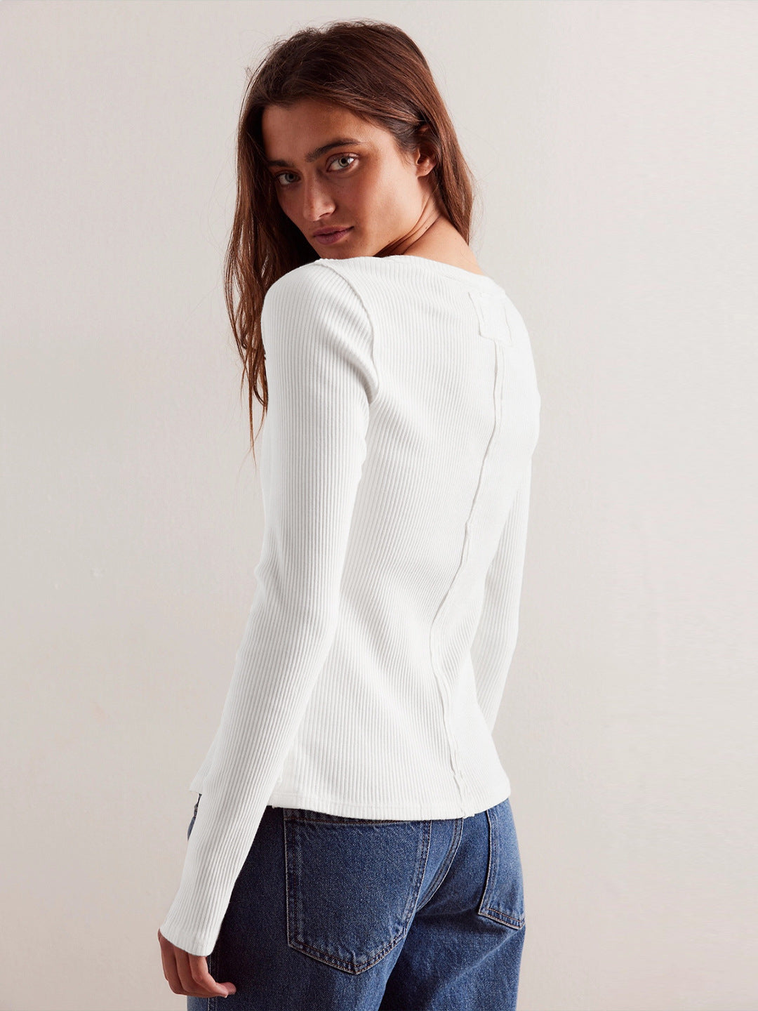 Buttoned Textured Knit Cardigan