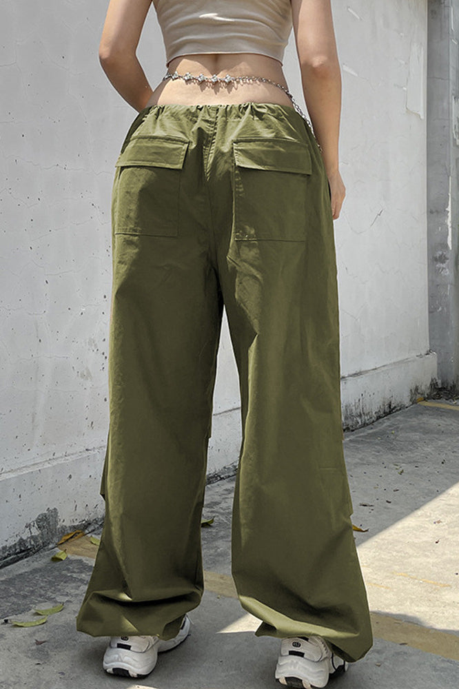 Trendy Low-Rise Drawstring Pant