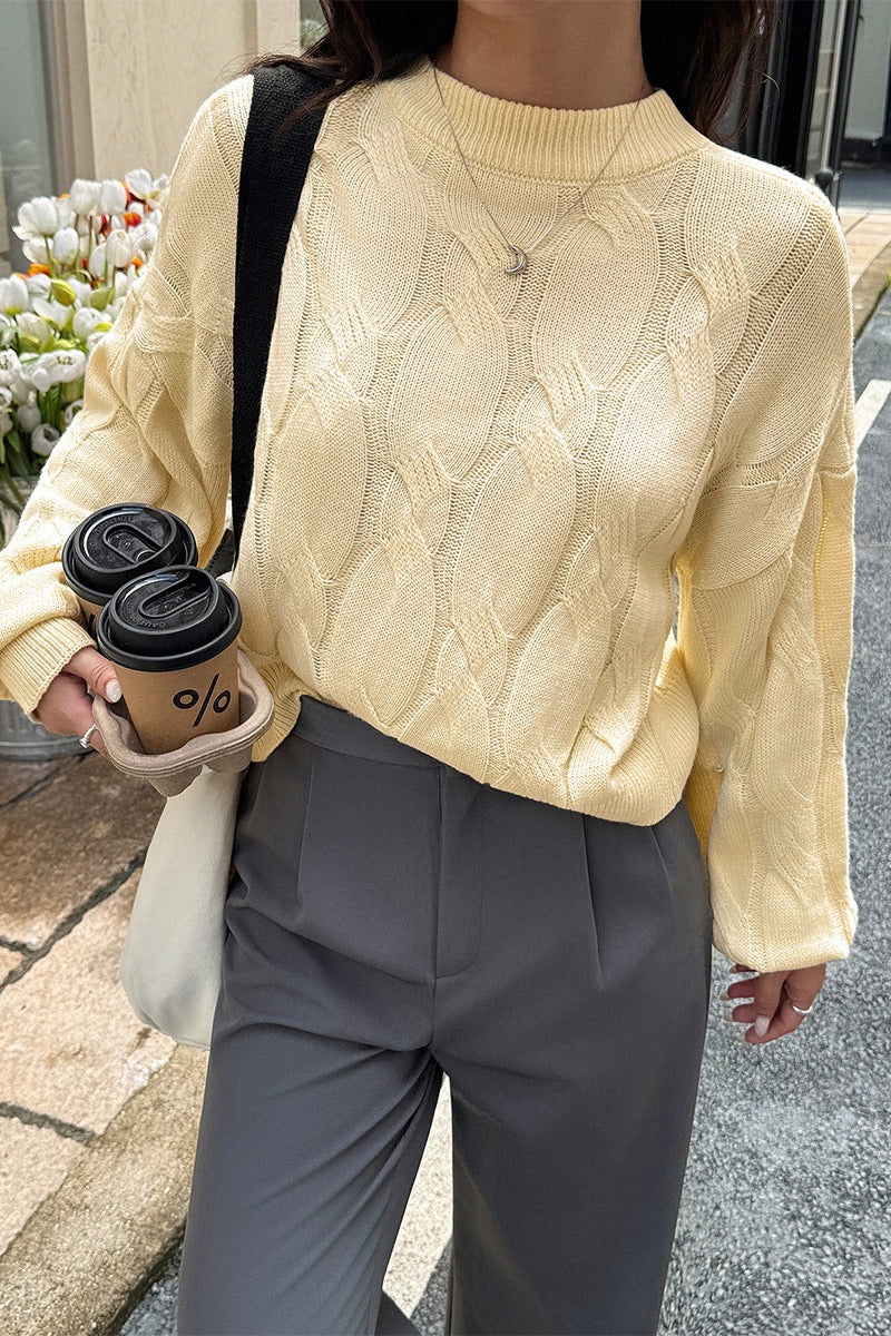 Long Sleeve Knitted Base Sweater