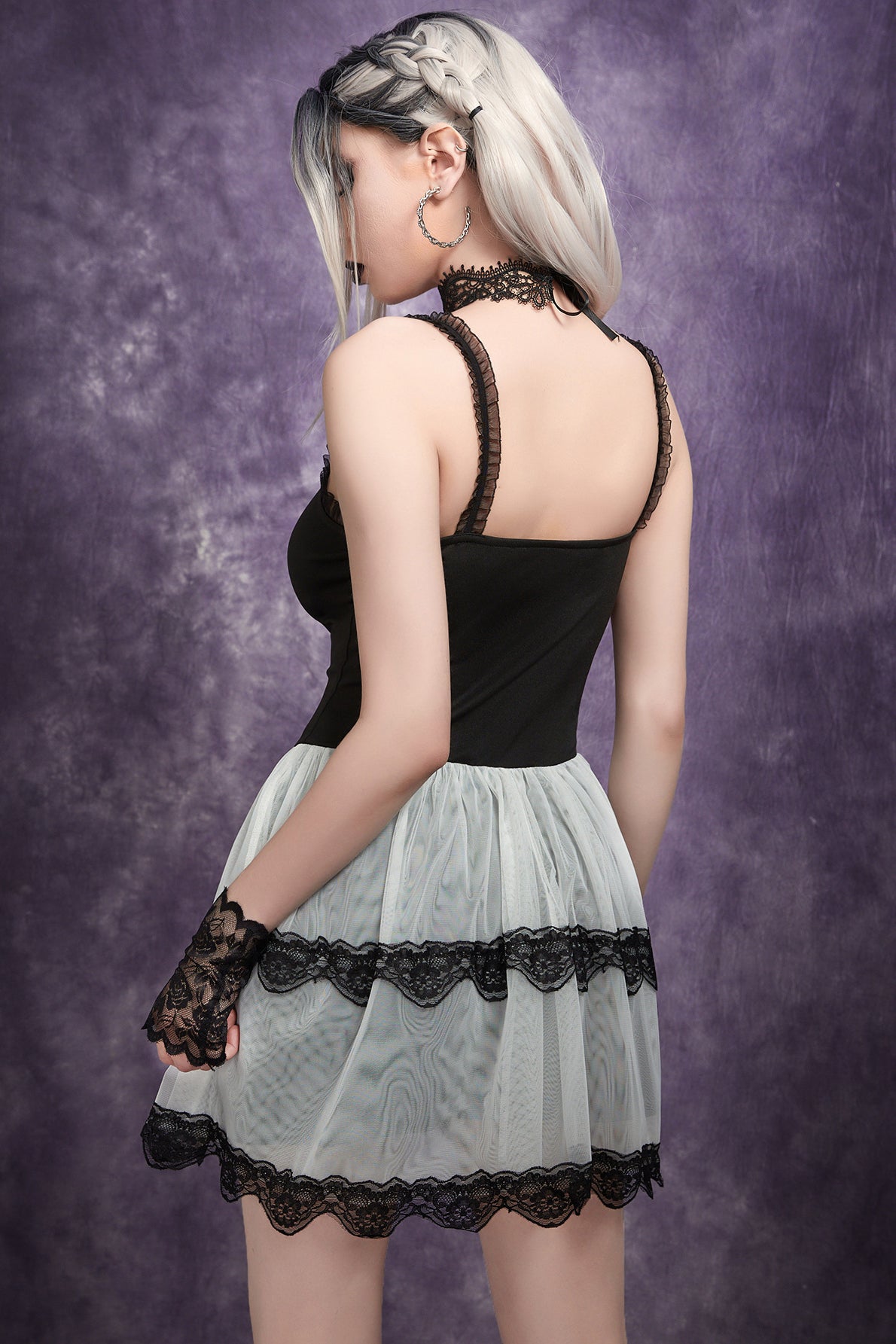 Ivory Lace Gothic Dress
